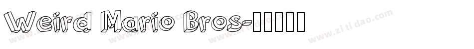 Weird Mario Bros字体转换